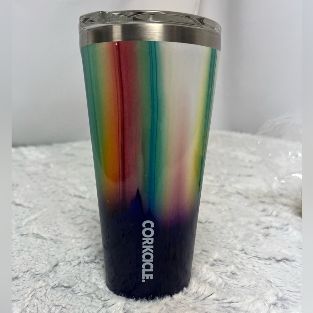 Corkcicle Aurora 16 Ounce Colorful Tumbler with Lid